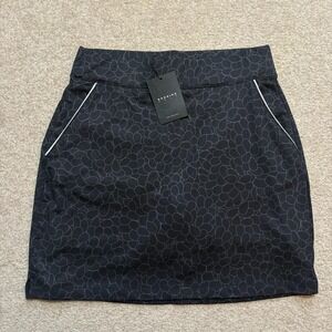 Dunning Skort NWT Womens XS Black Floral Print Performance Golf Tennis Athletic